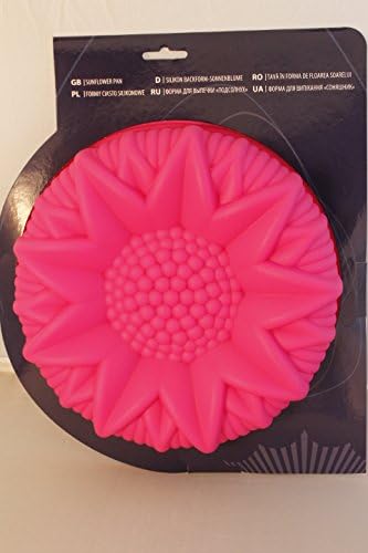 Peterhof Silicone Sunflower Shape Cake Mold 9" Pan Reusable PH-12842 (Pink)