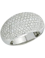 18k White Gold Ring with Round Cut Diamonds.
