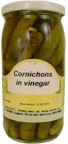 Brunel French Imported Cornichons (Gherkins) 190gr 6.7 oz by Brunel