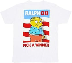 The Simpsons Ralph Pick a Winner 08 White T-Shirt Tee