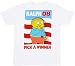 The Simpsons Ralph Pick a Winner 08 White T-Shirt Tee