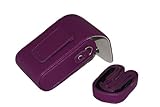 Leather Camera case for Nikon S9100 (Purple)
