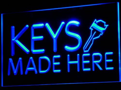 ADVPROADVPRO Keys Made Here Locksmiths LED Sign Neon Light Sign Display i520-b(c)