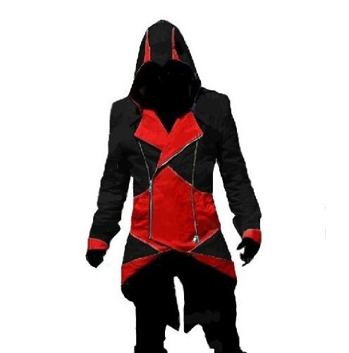 Ankin Assassin's Creed III Connor Kenway Coat Jacket Hoodie Cosplay Costume Black(xl) On Sale