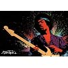 Jimi Hendrix Poster Paint Splash Poster Print, 36x24 Poster Print, 36x24 Poster Print, 36x24