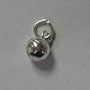 Single Sterling Silver Basketball Charm