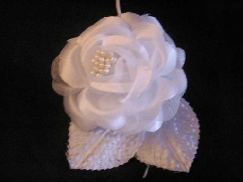 12 Silk Roses Wedding Favor Flower Corsage White