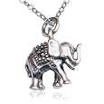 Sterling Silver Marcasite Elephant Necklace