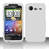 HTC Droid Incredible 2 Accessory - Solid White Protective Hard Rubberized C ....