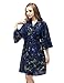 Skyfitting Women's Cotton Short Kimono Robe, Short Length Bridesmaid Robes