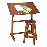 IMAGE OF Creative Table and Stool Set in Walnut Finish by Studio Designs