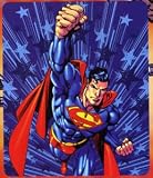  : SUPERMAN DC Comics Power in Flight FLEECE THROW BLANKET Afghan New