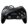 Black Generic Classic Controller Pro for Nintendo Wii