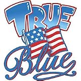 True Blue~american Flag Adult T-Shirt