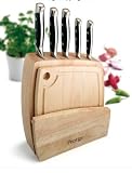 Meyer Prestige 7 Piece Knife Block Set with Chopping Board