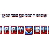 Superman Man of Steel Birthday Banner