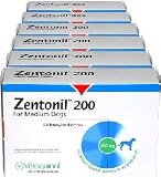 6 PACK Zentonil Tabs 200 for Medium Dogs (180 Tablet)