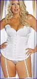 Plus Size Lingerie Corsets Satin Bridal Corset