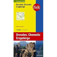 Falk Regionalkarte Dresden - Chemnitz - Erzgebirge 1:150 000