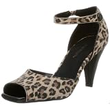 Aerosoles Women's Hot Source Ankle Strap Pump,Leopard Suede,7.5 M