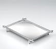 Taymor Chrome Square Perfume Mirror Tray