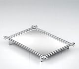 Taymor Chrome Square Perfume Mirror Tray