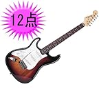 エレキギター 初心者 入門 12点セット 【レフトハンド】 Photogenic フォトジェニック ST-250LH SB サンバースト