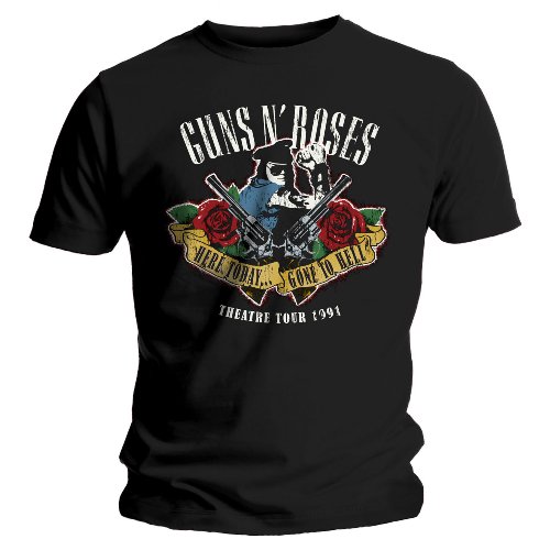 Mens Guns N Roses Here Today and Gone To Hell Mens T-shirt Medium Black 12162020BP Medium