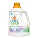 Sun & Earth Natural Laundry Detergent - 2x Concentrated, HE Machines - Fresh Lavender Scent - Non-Toxic, Plant-Based, Hypoallergenic - 100 Ounce (Pack of 4)