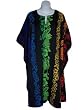 Short Caftan, Tropical Rainbow Stripes