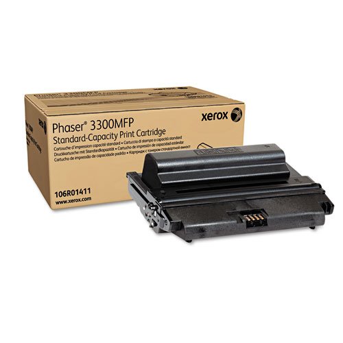 Brand New Genuine Xerox 106R01411 Laser Toner Cartridge - Black, Designed to Work for Phaser 3300MFP