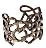 L. Erickson Geometric Cuff - Marble Brown