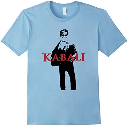 Men's Kabali Movie Rajinikanth T-shirt - Fan made Small Baby Blue