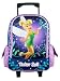 Disney Tinker Bell Rolling Backpack - Full size School luggage