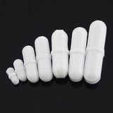 7pcs PTFE magnetic stirrer mixer stir bar White Color
