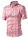 Generic Mens Plaid Woven Short Sleeve Shirt With Plaid Patterns