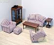 Melissa & Doug Deluxe Doll-House Furniture- Living Room Set