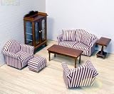Melissa & Doug Deluxe Doll-House Furniture- Living Room Set