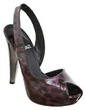 Poste Mistress Pay Your Way Purp Leop Paten - 7 Uk