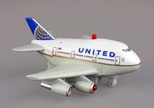 Amazon.com: Toy Tech United Airlines Post Merger Pullback Airplane Toy