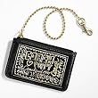Coach Black Patent Leather Poppy ID Card Coin Wallet Skinny Case 43234