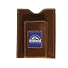 COLORADO ROCKIES BROWN MAGNETIC WALLET MONEY CLIP