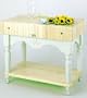 John Boos Co. PV-CA-4224-SB 48" x 24" x 7" "Calais Kitchen Island" From The Boos "Provence D'Amerique Collection" - Sporty Blue Finish