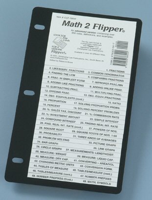 Math 2 Flipper/Clp190W (Basic Facts Handy Reference Flipper)