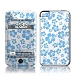 Turquoise Hibiscus Design Apple iPod Touch 1G (1st Gen) Protector Skin Decal Sticker