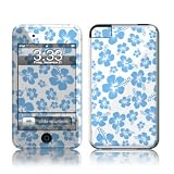 Turquoise Hibiscus Design Apple iPod Touch 1G (1st Gen) Protector Skin Decal Sticker