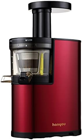 Hanyou 43rpm Whole Slow Juicer 3.18" Inches (81mm) Wide Chute Slow Juicer 250w AC Motor Masticating Slow Juicer Low Speed Juicer Whole Fruit Slow Juicer Extractor