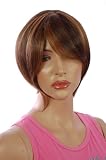 Short Stylish Asymmetric Light Brown Mix Bob hairstyle | Long Face Framing Layers | Styleable Realistic Fibre | Available in 3 Colours Reviews