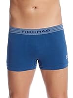 Rochas París Bóxer De Algodón Sin Costuras (Azul)