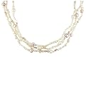 80" Fresh Water 7-8mm Pearl Necklace - Pink/ Peach/ Lilac (NW0599P)